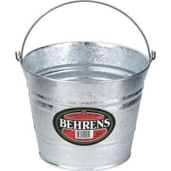 Behrens 1208 Pail, 8 qt Capacity, Steel