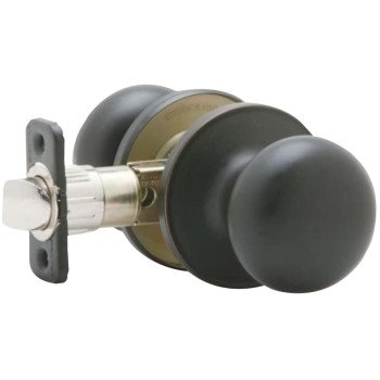 Dexter J Series J10V STR 716 Passage Knob, Metal, Aged Bronze, 2-3/8, 2-3/4 in Backset, 1-3/8 to 1-3/4 in Thick Door