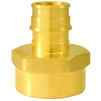 Apollo ExpansionPEX Series EPXFA341 Reducing Pipe Adapter, 3/4 x 1 in, Barb x FNPT, Brass, 200 psi Pressure