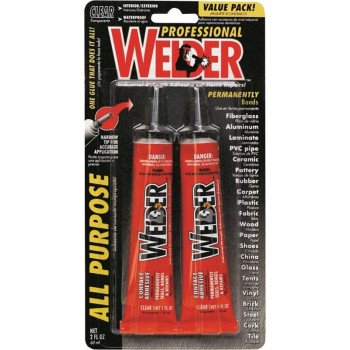 Homax 730657 Welder Adhesive, Glue, Strong Solvent, Clear, 1 oz Tube