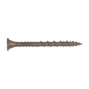 Simpson Strong-Tie Deck-Drive DSVT DSVT2R1LB Deck Screw, #8 Thread, 2 in L, Variable Thread, Ribbed Flat Head, 1 lb