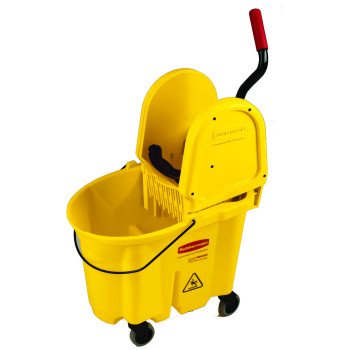 Rubbermaid FG757788YEL Mop Bucket and Wringer Combo, 35 qt Capacity, Rectangular, Polypropylene Bucket/Pail