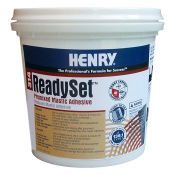 Henry 12255 Mastic Adhesive, Off-White, 1 qt, Container