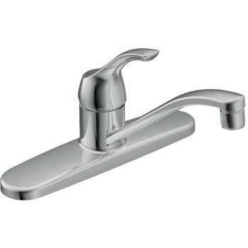 Moen Adler Series CA87526 (87585) Kitchen Faucet, 1.5 gpm, Stainless Steel, Chrome Plated, Deck Mounting, Lever Handle