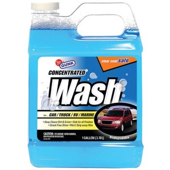 Gunk VW5 Car and Truck Wash, 1 gal, Bottle, Liquid, Pleasant