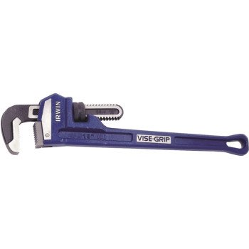 Irwin 274103 Pipe Wrench, 2-1/2 in Jaw, 18 in L, Iron, I-Beam Handle