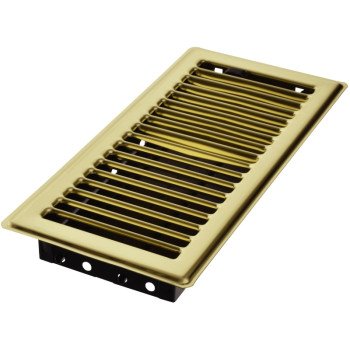 RG0232 4X10 BRASS REGISTER FLO