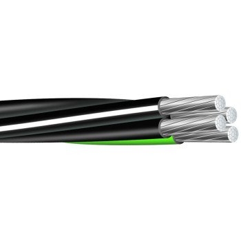 Southwire Compact Stranded 8000 2-2-4-6X500AL USE Service Entrance Cable, Aluminum Conductor