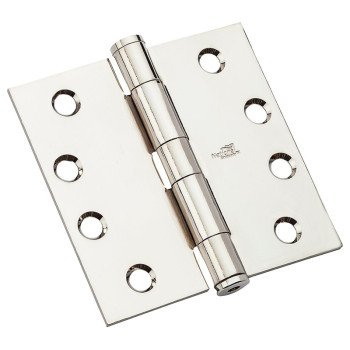 National Hardware 179 Series N236-120 Standard Weight Template Hinge, 4 in H Frame Leaf, Steel, Chrome, Screw Mounting