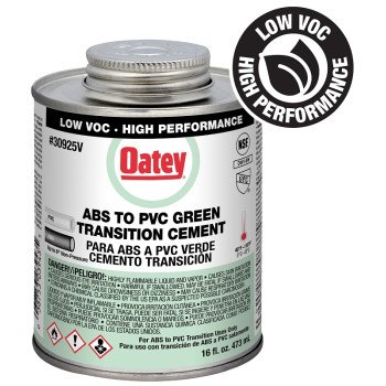 Oatey 30925V Medium-Bodied Fast Set Cement, Liquid, Green, 16 oz Can