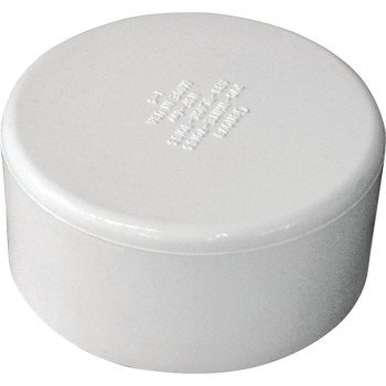 Canplas 193083S Pipe Cap, 3 in, Hub, PVC, White