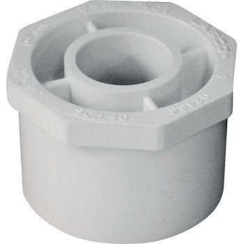 IPEX 435658 Reducing Bushing, 2 x 3/4 in, Spigot x Socket, White, SCH 40 Schedule, 150 psi Pressure