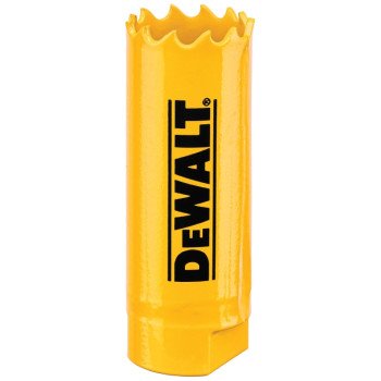 DEWALT DAH180014 Hole Saw, 7/8 in Dia, 1-3/4 in D Cutting, 1/2-20 Arbor, 4/5 TPI, HSS Cutting Edge