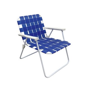 Seasonal Trends AC4007-BLUE Folding Web Chair, 22.83 in W, 23.62 in D, 30.71 in H, 250 lbs Capacity, Steel Frame