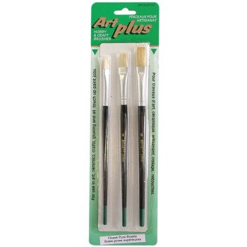 Bennett ART 3FLAT 516 Artist Brush Set, Wood Handle