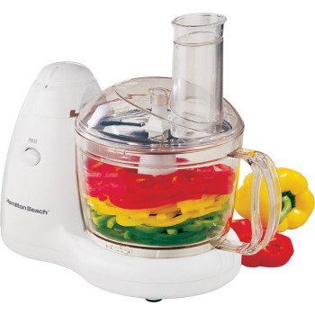 Hamilton Beach PrepStar Series 70550R Food Processor with Feed Chute, 8 Cups Bowl, 350 W, White