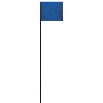 Hy-Ko SF-21/BL Safety/Boundary Stake Flag, 21 in L, 1-1/2 in W, Blue, Vinyl