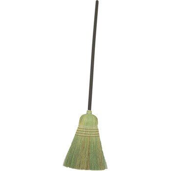 Birdwell 9332-4 Warehouse Broom, Sotol Fiber Bristle, Lacquered Wood Handle, Black