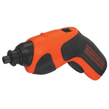 Black+Decker BDCS20C Screwdriver, Battery Included, 4 V, 1.4 Ah, 1/4 in Chuck, Hex Chuck