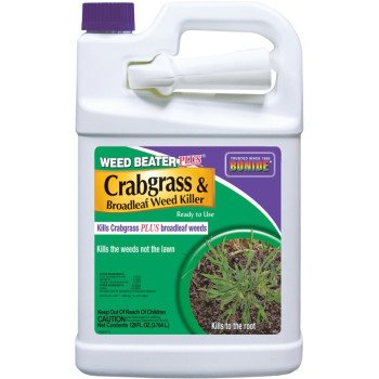 Bonide Weed Beater 0651 Crabgrass and Broadleaf Weed Killer, Liquid, 1 gal