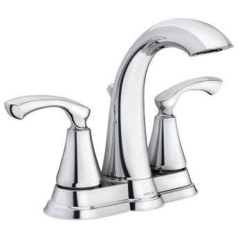 Moen Tiffin Series WS84876 Bathroom Faucet, 1.2 gpm, 2-Faucet Handle, Metal, Chrome Plated, Lever Handle