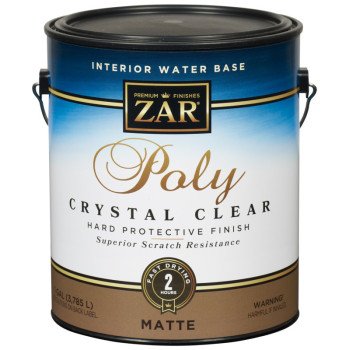 Aqua ZAR 34413 Polyurethane, Liquid, Antique Crystal Clear, 1 gal, Can