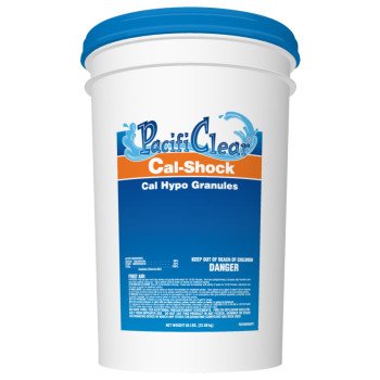 PacifiClear F022050050PC Cal-Shock Pool Chemical, 50 lb Pail, Granular