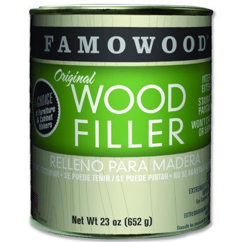 Famowood 36021126 Original Wood Filler, Liquid, Paste, Natural/Tup/White Pine, 24 oz, Can