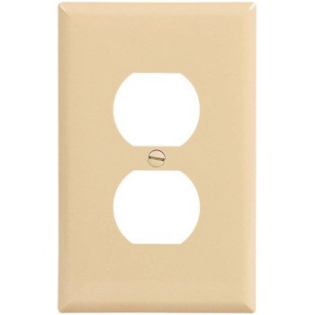 Eaton PJ8V-10-L Wallplate, 1-Gang, Polycarbonate, Ivory