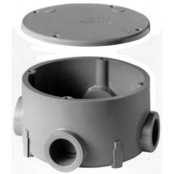 Carlon E970CE-CTN Conduit Body, PVC, Gray