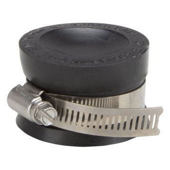 ProSource TC-15 Test Cap, 1-1/2 in Connection, Capping Pipe Ends, PVC, Black, 1-1/2 in Pipe