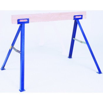 Qualcraft TS35 Sawhorse, 35 in H, Steel, Blue