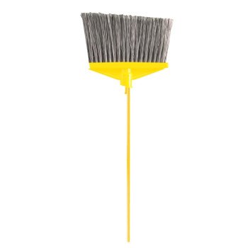 Rubbermaid FG637500GRAY Angle Broom, 10-1/2 in Sweep Face, 6-3/4 in L Trim, Polypropylene Bristle, Gray Bristle