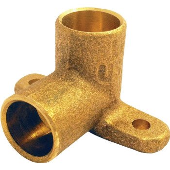 Elkhart Products 10156882 Drop Ear Tube Elbow, 1/2 in, Sweat, Copper