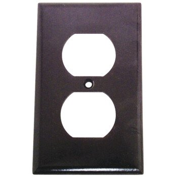 Eaton Wiring Devices 2132B-BOX Receptacle Wallplate, 4-1/2 in L, 2-3/4 in W, 1 -Gang, Thermoset, Brown, High-Gloss