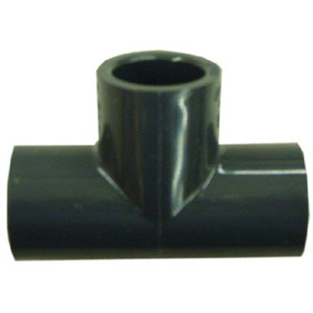 Lasco 801005BC Pipe Tee, 1/2 in, Slip, PVC, Gray, SCH 80 Schedule