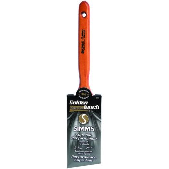 Simms 1974-64 Paint Brush, 2-1/2 in W, Angle Sash Brush, 2-7/8 in L Bristle, Nylon/Polyester Bristle