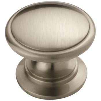 Amerock Allison Value Series BP53012G10 Cabinet Knob, 1-1/16 in Projection, Zinc, Satin Nickel