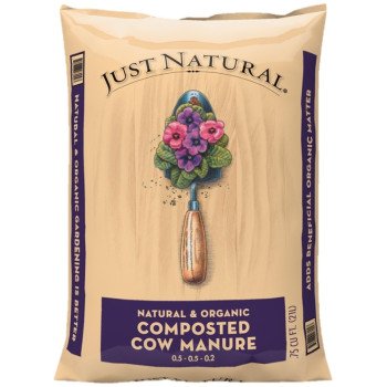 Jolly Gardener Just Natural 50050006 Composted Cow Manure, 0.75 cu-ft Bag