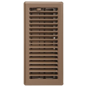 Imperial RG0148 Floor Register, 3-1/2 in L, 11-1/4 in W, Steel, Brown