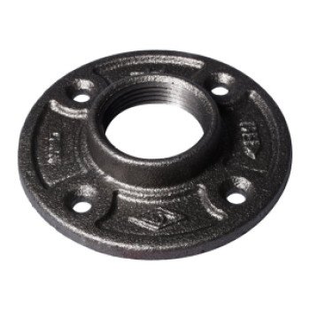 ProSource 27-1B Floor Flange, 1 in, 3.8 in Dia Flange, FIP, 4-Bolt Hole, 0.28 inch (7 mm) Dia Bolt Hole