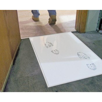 Surface Shields Step N Peel DG30W Reusable Tacky Clean Mat, 31-1/2 in L, 25-1/2 in W, 2 mil Thick, Acrylic/Polyethylene