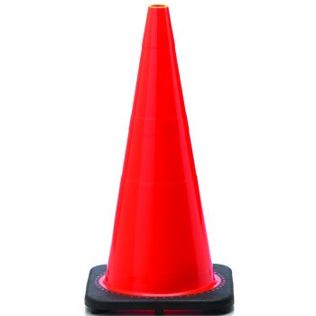 JBC Revolution RS RS70032C Traffic Safety Cone, 28 in H Cone, PVC Cone, Fluorescent Orange Cone