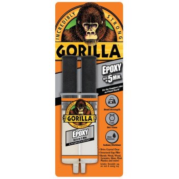 Gorilla 4200102 Epoxy Glue, Translucent, Liquid, 0.85 oz Syringe