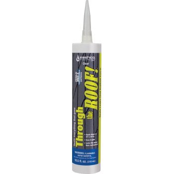 Sashco 14010 Cement and Patching Sealant, Clear, Liquid, 10.5 oz, Cartridge