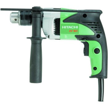 Metabo HPT DV16VM 2-Modes Hammer Drill, 6 A, 3-Jaw Keyed Chuck, 1/2 in Chuck, 0 to 46,400 bpm