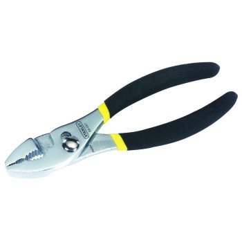 STANLEY 84-097 Slip Joint Plier, 6 in OAL, 9/16 in Jaw Opening, Double Dipped Handle, 1-1/8 in L Jaw