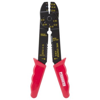 ProSource JL-SST-401183L Cable Crimper, 10 to 22 AWG Wire, 10 to 22 AWG Stripping, 10 to 22 AWG Cutting Capacity