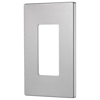 Eaton Cooper Wiring PJS PJS26SG-SP-L Wallplate, 4-7/8 in L, 3-1/8 in W, 1 -Gang, Polycarbonate, Silver Granite