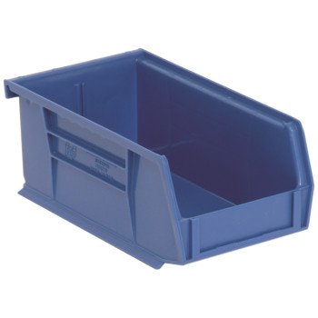 Quantum Storage Systems QUS220 Series RQUS220BL-UPC Small Ultra Stack and Hang Storage Bin, 10 lb, 7-3/8 in L, 3 in H